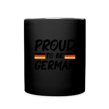 Drapeau de l’Allemagne Drapeau allemand utilisé Look Homeland - Mug uni - noir - Devant