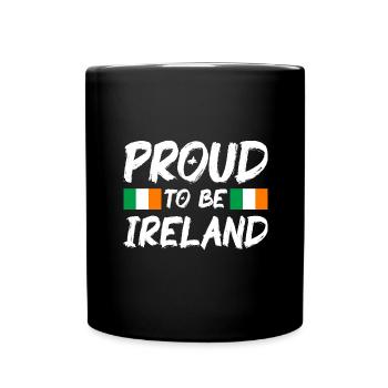 Drapeau de l’Irlande Vintage drapeau irlandais Dublin - Mug uni - noir - Devant