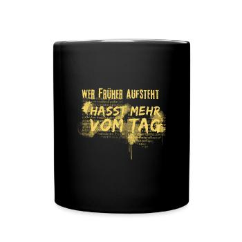 Misanthrop - Tasse einfarbig - Schwarz - Vorne