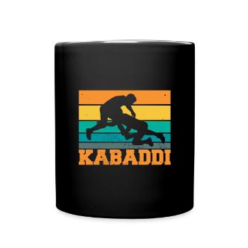 Gift for Kabaddi Lovers - Full Colour Mug - black - Front