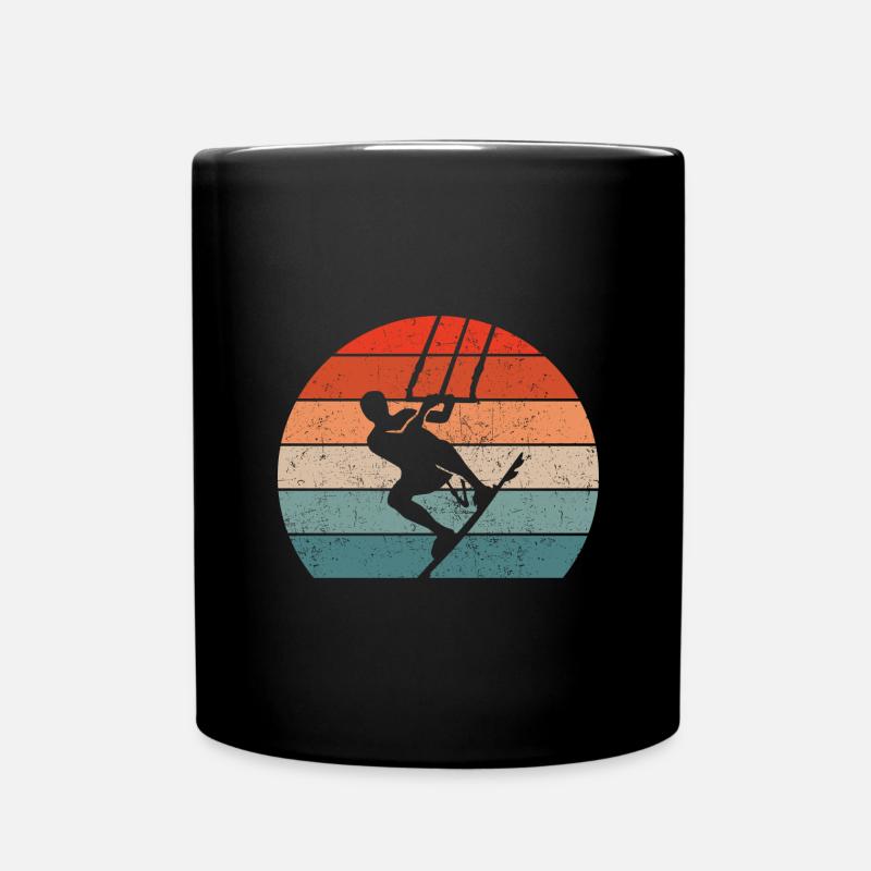 Kitesurfing - Tasse einfarbig - Schwarz
