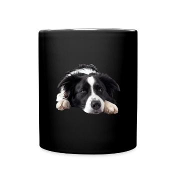 Border Collie - Mug uni - noir - Devant