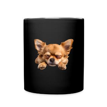 Chihuahua - Tasse einfarbig - Schwarz - Vorne