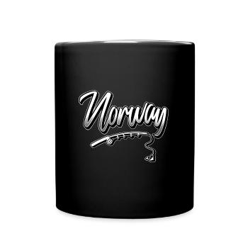 Norvège Pêche Pêcheur Pêcheur - Mug uni - noir - Devant