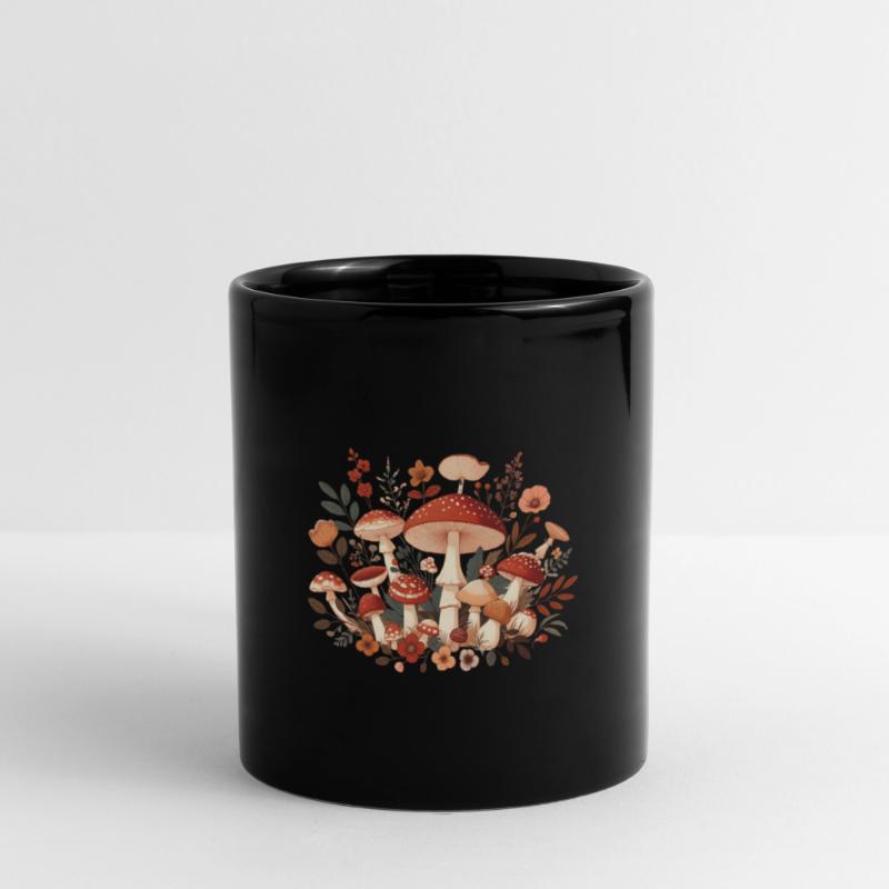 CottageCore conception de champignons avec différents champignons Mug uni