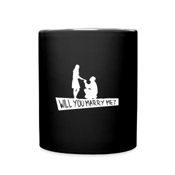 Tu veux m’épouser T-shirt - Mug uni - noir - Devant