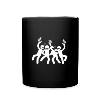drinking drinking team - Full Colour Mug - black - Front