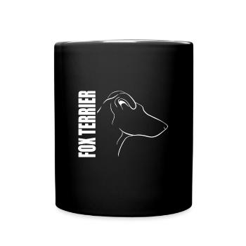FOX TERRIER poil court en forme de chien motif Wilsigns - Mug uni - noir - Devant