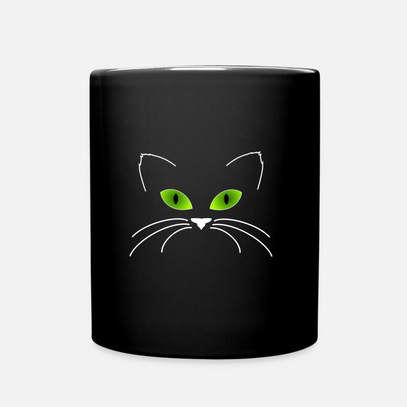 Cat cat - Full Colour Mug - black