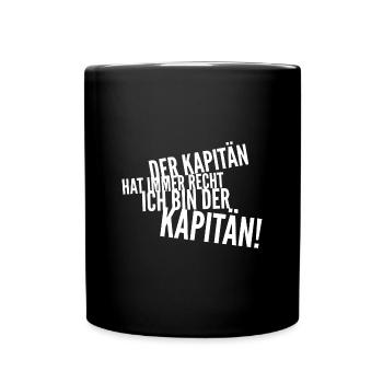 LASS DAS MAL DEN KAPITÄN MACHEN DU LAPPEN - Tasse einfarbig - Schwarz - Vorne