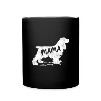 Cocker Épagneul Maman Chien Maman Pet Lover Mignon - Mug uni - noir - Devant