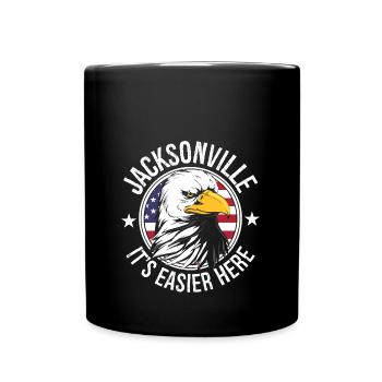 Jacksonville Florida - Tasse einfarbig - Schwarz - Vorne