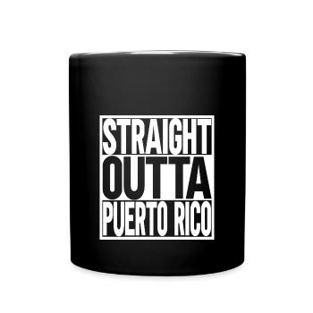 Puerto Rico - Tasse einfarbig - Schwarz - Vorne