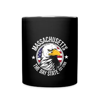 Massachusetts - Full Colour Mug - black - Front