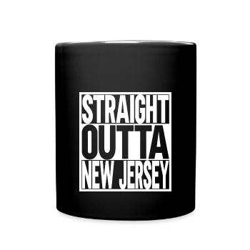 New Jersey - Tasse einfarbig - Schwarz - Vorne