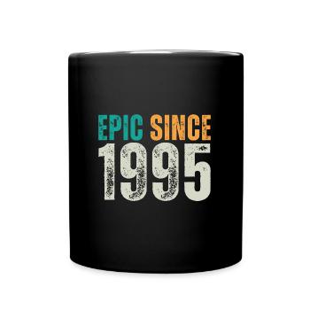 Epic depuis 1995 - Dicton d’anniversaire rétro - Mug uni - noir - Devant