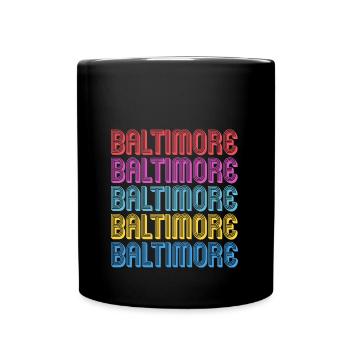 Baltimore - Full Colour Mug - black - Front