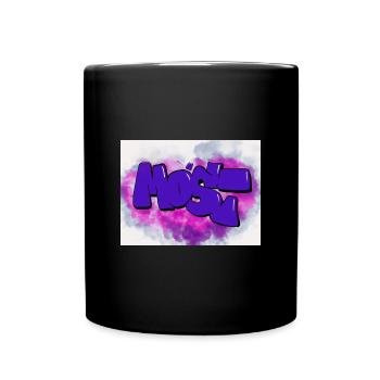 Artwork "Most" Purple/Pink/Blue - Tasse einfarbig - Schwarz - Vorne