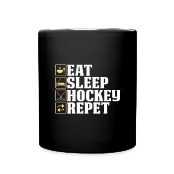 Cadeau de sport d’équipe du club de hockey sur glace - Mug uni - noir - Devant