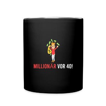 Millionnaire il y a 40 ans! - Mug uni - noir - Devant