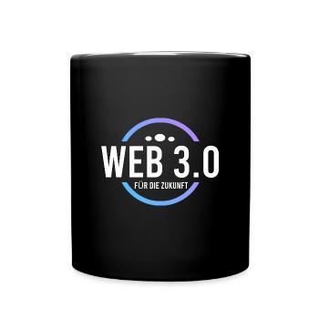 Web 3.0 für die Zukunft - Tasse einfarbig - Schwarz - Vorne