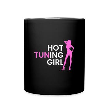 hot tuning girl - Full Colour Mug - black - Front