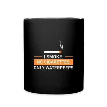 No cigarettes, just hookahs. - Full Colour Mug - black - Front