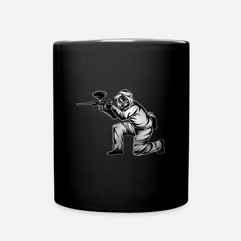 Paintball - Tasse einfarbig - Schwarz
