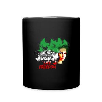 Femmes Vie Liberté,Liberté,Iran,Papillons - Mug uni - noir - Devant