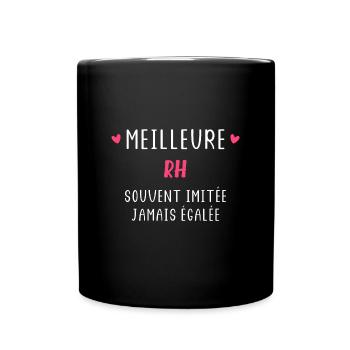 Meilleure rh - Mug uni - noir - Devant