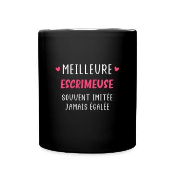 Souvent imitée Meilleure assistante escrimeuse - Mug uni - noir - Devant