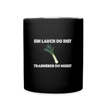 Ein Lauch du bist, trainieren du musst | Sci-fi - Tasse einfarbig - Schwarz - Vorne