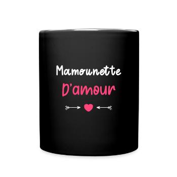 Mamounette d'amour - Mug uni - noir - Devant