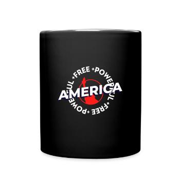 Powerful Freedom - Full Colour Mug - black - Front