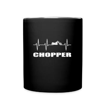 Motorrad - Tasse einfarbig - Schwarz - Vorne