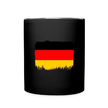 Drapeau de l’Allemagne Drapeau allemand Utilisé Look Homeland - Mug uni - noir - Devant
