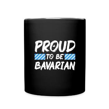Bavaria Flag Used Look Bavarian Flag Vintage - Full Colour Mug - black - Front