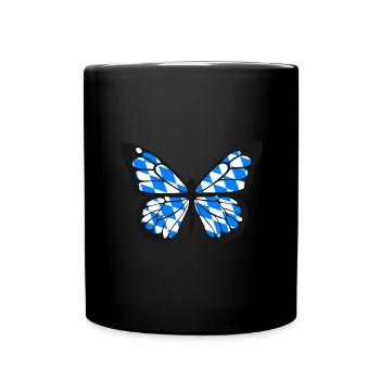 Bavaria Flag Used Look Bavarian Flag Vintage - Full Colour Mug - black - Front