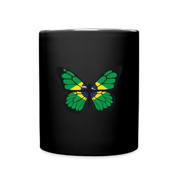 Drapeau du Brésil Drapeau de l’Amérique du Sud - Mug uni - noir - Devant