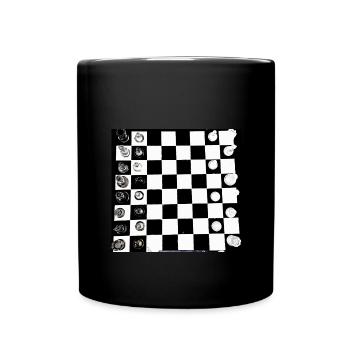 Chess, Chessboard, Chess Game - Full Colour Mug - black - Front