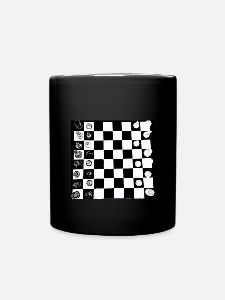 Échecs, Échiquier, Jeu d’échecs - Mug uni - noir