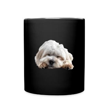 Coton de tuléar - Mug uni - noir - Devant