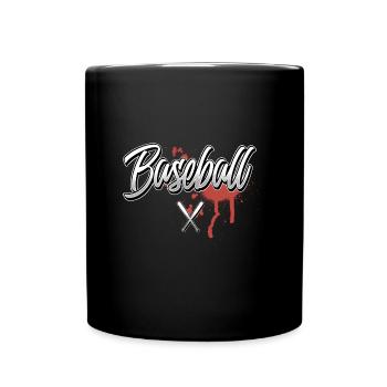 Base-ball - Mug uni - noir - Devant