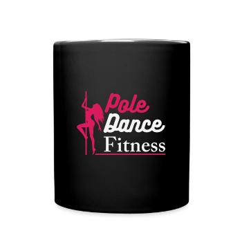 Pole Dance Shirt Pole Dance Fitness Gift Tee - Full Colour Mug - black - Front