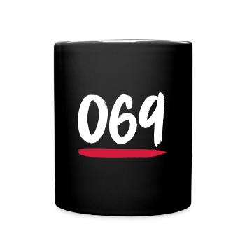 069 brushstroke - Full Colour Mug - black - Front