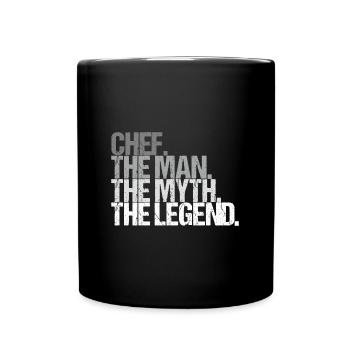 Chef The Man The Myth La Légende Idée Cadeau - Mug uni - noir - Devant
