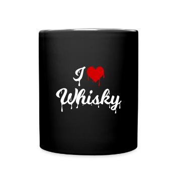 J'adore le whisky - Mug uni - noir - Devant