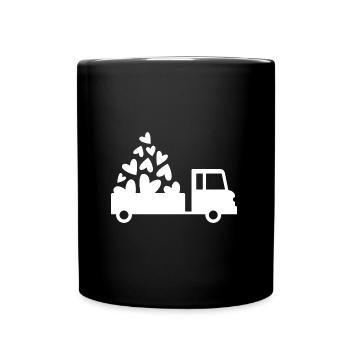 Amoureux - Mug uni - noir - Devant