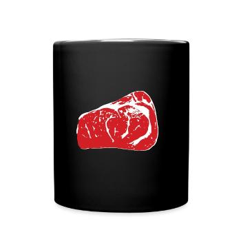 juicy steak - Full Colour Mug - black - Front