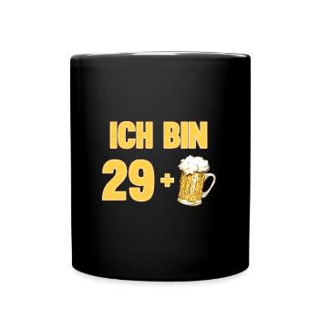 Geburtstagsparty Ich Bin 29 Plus Mittlefinger 30. - Tasse einfarbig - Schwarz - Vorne